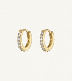 Trendy Golden Round Earring