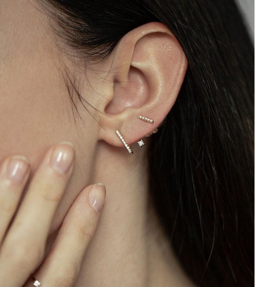 Diamond Line Earring Diamond Line Earring
